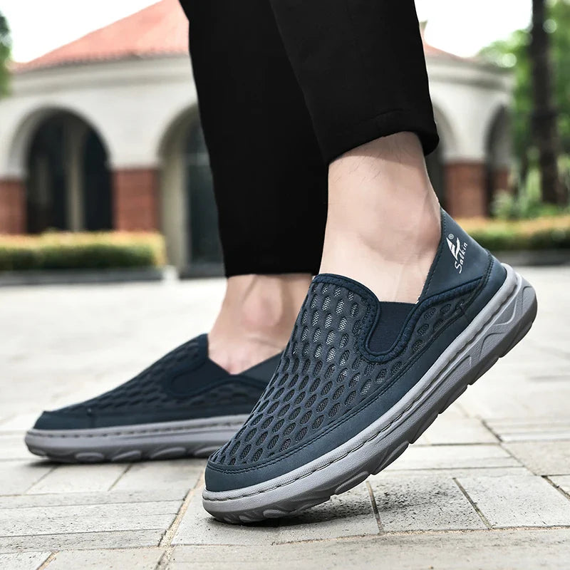 (⏰LAST DAY - 70% OFF🛒)Men’s Orthopedic Walking Shoes – Memory Foam, Arch Support, Comfortable & Lightweight Sneakers