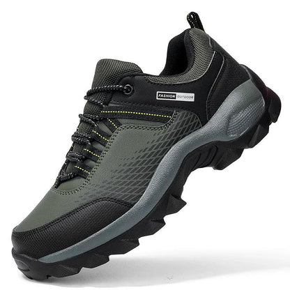 (⏰Limited Time Sale 70% OFF) Men's Wear Resistant Waterproof Non-slip Anti-skid Anti-puncture Hiking Shoes Orthopedic Wide Toe Arch Support Walking Shoes