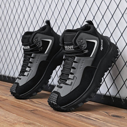 (⏰LAST DAY-70% OFF🛒)Men's Outdoor Hiking Boots - Waterproof, Non-Slip, Puncture-Proof And Smash-Proof; Correct Arch Support And Wide Toe - Suitable For Daily Wear And Outdoor Adventures