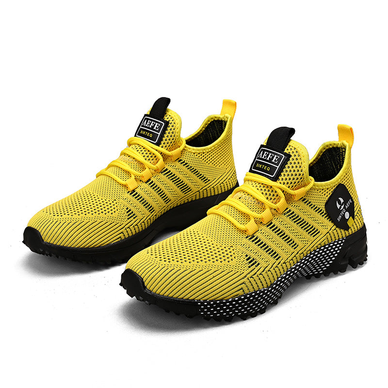 🔥HOT SALE 50% OFF🛒- Men’s Lightweight Orthopedic Flyknit Sneakers – Breathable Walking, Running & Outdoor Fitness Shoes