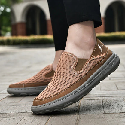 (⏰LAST DAY - 70% OFF🛒)Men’s Orthopedic Walking Shoes – Memory Foam, Arch Support, Comfortable & Lightweight Sneakers