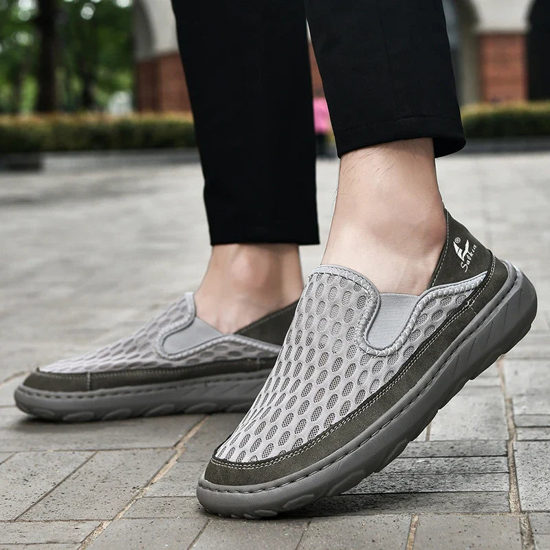 (⏰LAST DAY - 70% OFF🛒)Men’s Orthopedic Walking Shoes – Memory Foam, Arch Support, Comfortable & Lightweight Sneakers