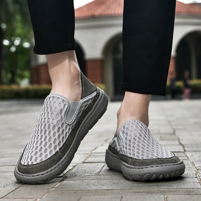 (⏰LAST DAY - 70% OFF🛒)Men’s Orthopedic Walking Shoes – Memory Foam, Arch Support, Comfortable & Lightweight Sneakers