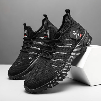 🔥HOT SALE 50% OFF🛒- Men’s Lightweight Orthopedic Flyknit Sneakers – Breathable Walking, Running & Outdoor Fitness Shoes