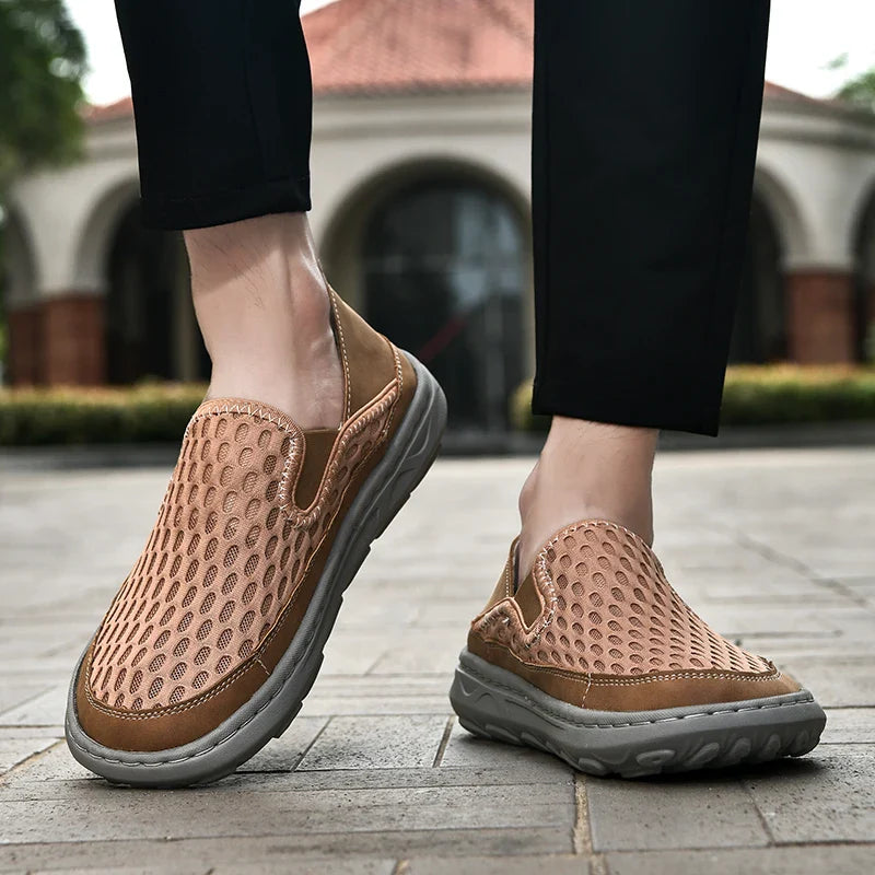 (⏰LAST DAY - 70% OFF🛒)Men’s Orthopedic Walking Shoes – Memory Foam, Arch Support, Comfortable & Lightweight Sneakers