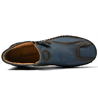 💥Last day deals 70% OFF💥Men's Casual Leather Non-slip Breathable Cycling Slip-On Loafers