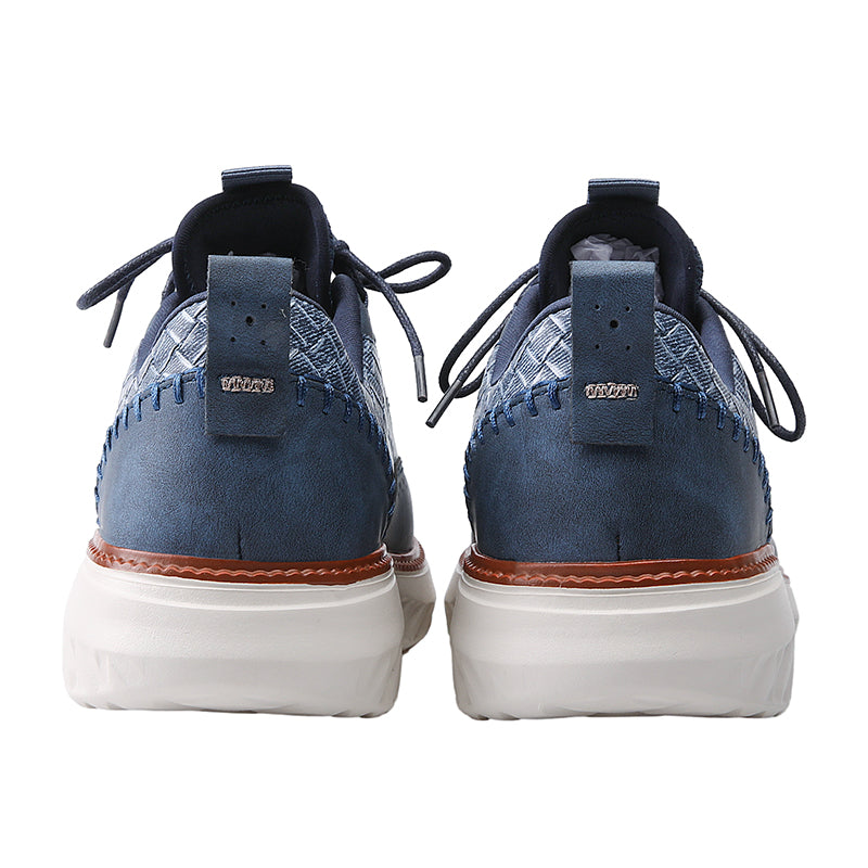 👟LAST DAY - 60% OFF⏰ Men’s Comfortable Lace-Up Brogue Sneakers – Ultra-Lightweight & Breathable Woven Upper, Arch Support, Wide-Toe Fit, Shock-Absorbing Sole for All-Day Comfort