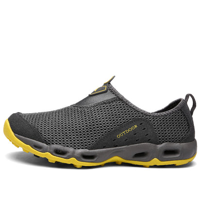 ⏰LAST DAY-50% OFF🛒 Men’s Lightweight Slip-On Barefoot Water Shoes – Breathable Mesh, Quick-Dry, Anti-Slip for Hiking & Outdoors