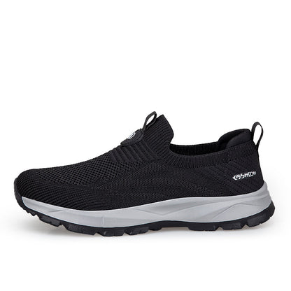 ⏰LAST DAY - 50% OFF🛒 Men's Orthopedic Slip-On Knit Sneakers  – Breathable Mesh Comfort Walking Shoes, Lightweight & Supportive, Easy On/Off Casual Shoes for All-Day Pain Relief