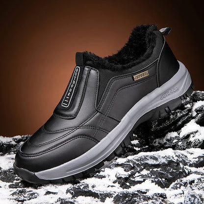 (🔥Best Selling) Men's Comfortable Waterproof Orthopedic Walking Shoes Plus Velvet Shoes