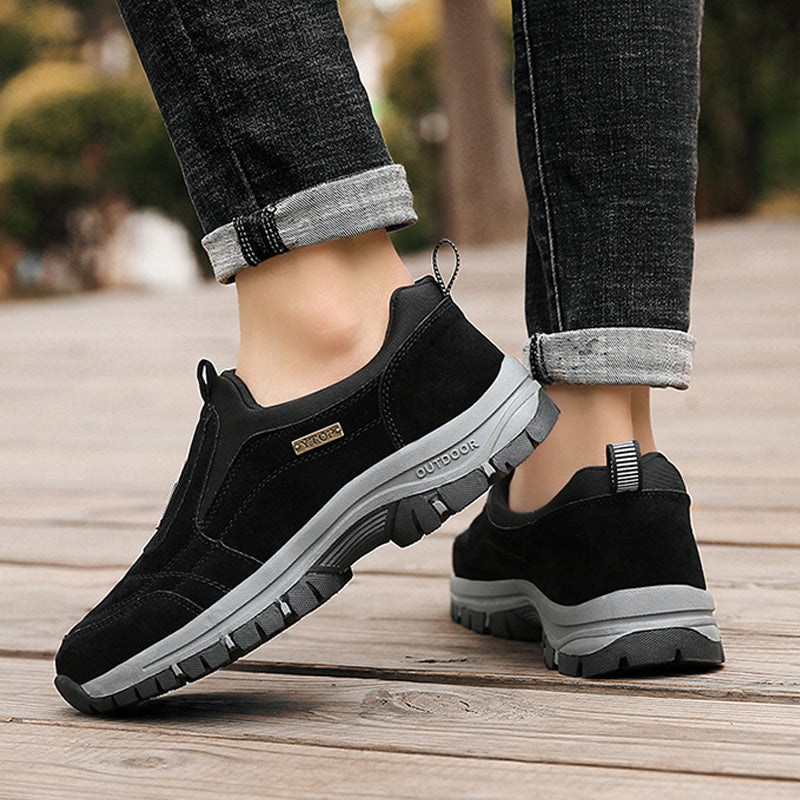 (🔥Best Selling) Men's Comfortable Waterproof Orthopedic Walking Shoes Plus Velvet Shoes