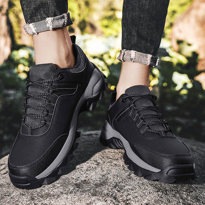 (⏰Limited Time Sale 70% OFF) Men's Wear Resistant Waterproof Non-slip Anti-skid Anti-puncture Hiking Shoes Orthopedic Wide Toe Arch Support Walking Shoes