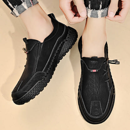 GARB®Men's Handmade Genuine Leather Glue-Free Slip-on Orthopedic Shoes