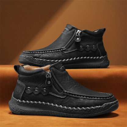 ⏰Limited Time Sale 70% OFF – Men’s Retro Leather Zip Boots