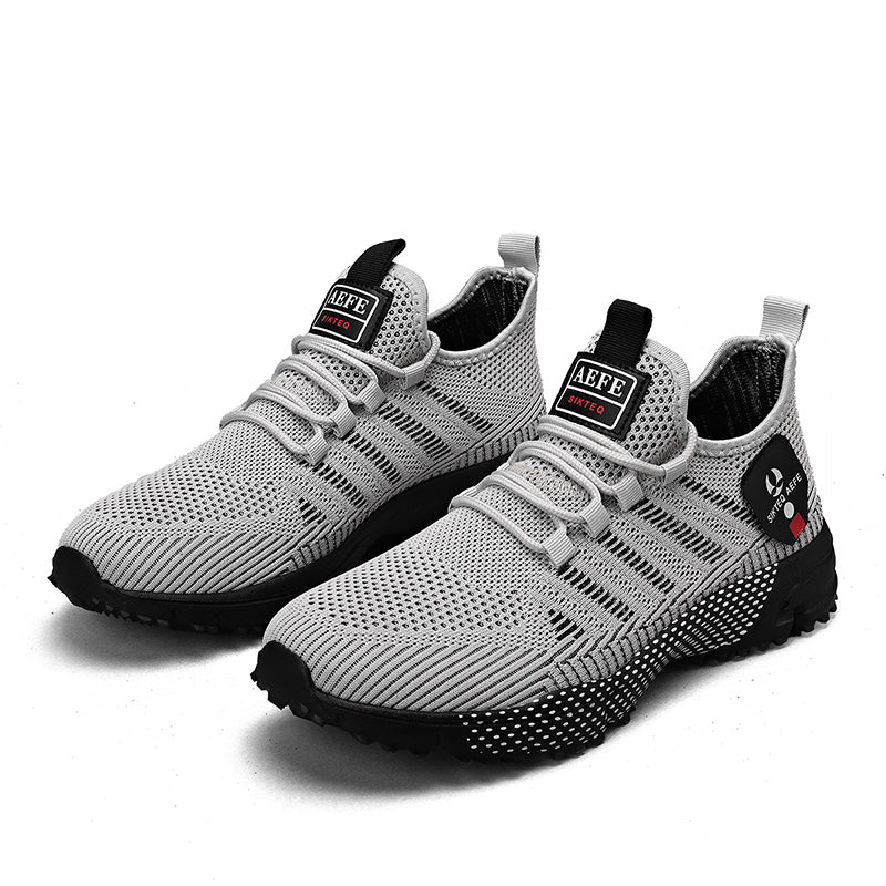 🔥HOT SALE 50% OFF🛒- Men’s Lightweight Orthopedic Flyknit Sneakers – Breathable Walking, Running & Outdoor Fitness Shoes