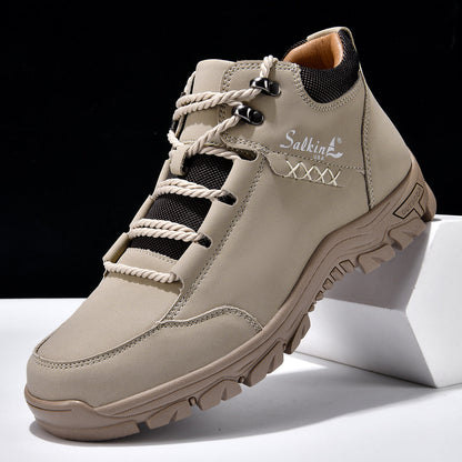 ⏰Limited-Time 70% OFF –Men’s Work Hiking Boots – Waterproof, Non-Slip, Puncture and Smash Resistant, Wide Toe, Arch Support – Ideal for Daily Wear and Outdoor Adventures