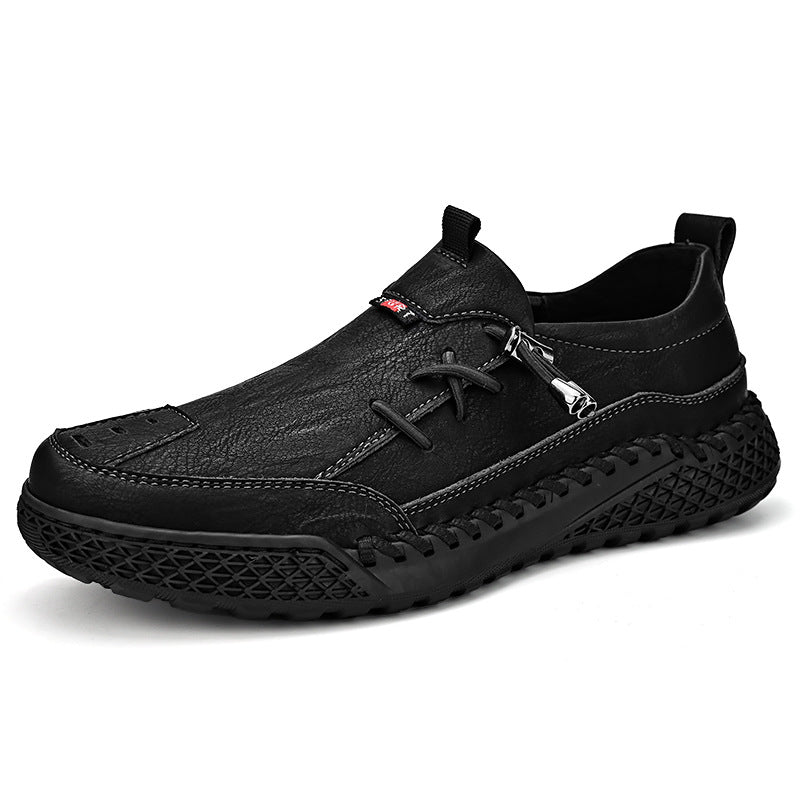 GARB®Men's Handmade Genuine Leather Glue-Free Slip-on Orthopedic Shoes