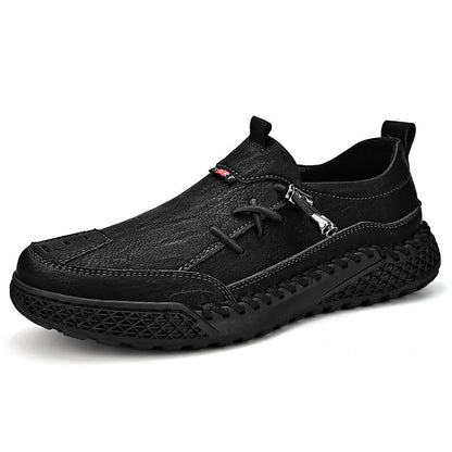 GARB®Men's Handmade Genuine Leather Glue-Free Slip-on Orthopedic Shoes