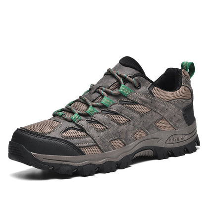 ⏰Limited Time 60% OFF🛒 Men's Outdoor Hiking Shoes – Breathable Waterproof Low-Cut Walking Shoes with Non-Slip Traction, Abrasion-Proof Build & Orthopedic Wide Toe Arch Support