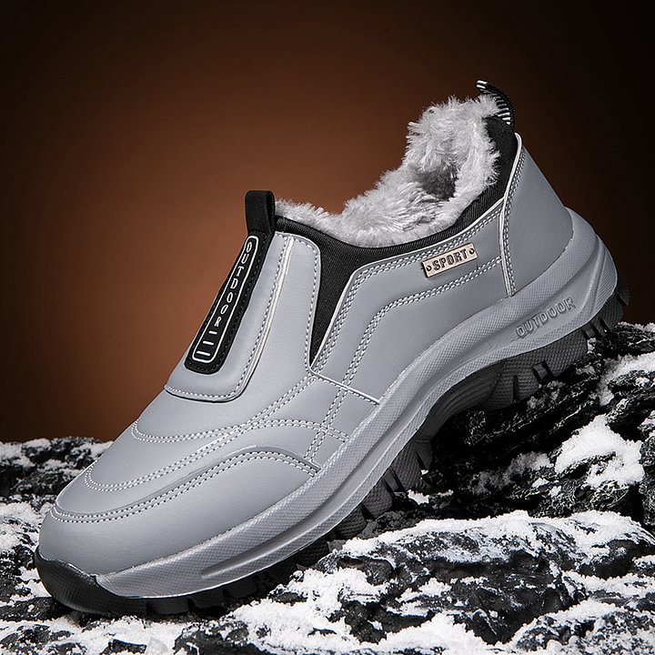 (🔥Best Selling) Men's Comfortable Waterproof Orthopedic Walking Shoes Plus Velvet Shoes