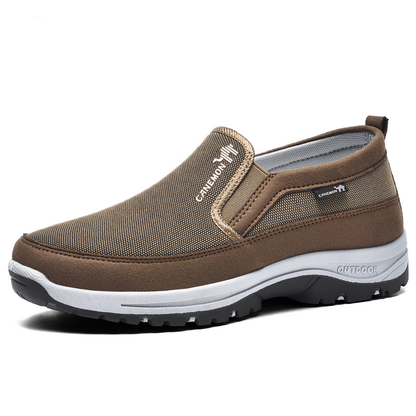 ⏰Limited Time 50% OFF🛒 Men's Orthopedic Slip-On Walking Sneakers – Breathable Upper, Non-Slip Sole, 12 Hours+ Comfort & Pain Relief