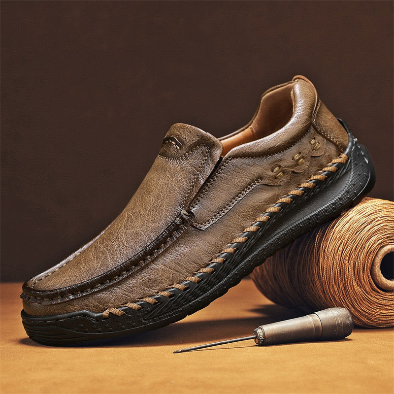 ⏰Promotion - 50% OFF🔥GARB®Men's Orthopedic Loafers – Handcrafted Leather, Wide Toe Box & Arch Support