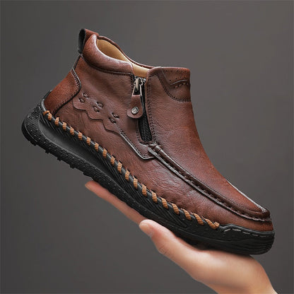 ⏰Limited Time Sale 70% OFF – Men’s Retro Leather Zip Boots