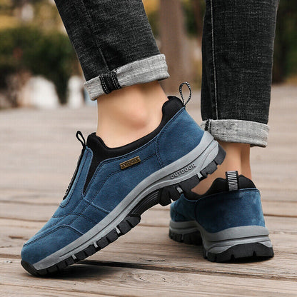 (🔥Best Selling) Men's Comfortable Waterproof Orthopedic Walking Shoes Plus Velvet Shoes