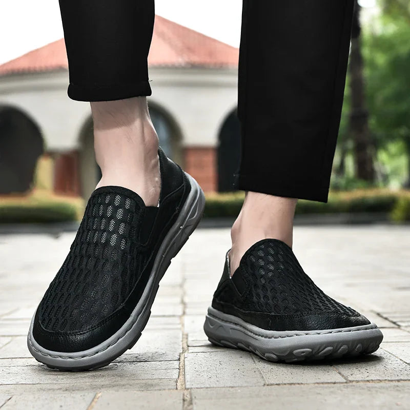 (⏰LAST DAY - 70% OFF🛒)Men’s Orthopedic Walking Shoes – Memory Foam, Arch Support, Comfortable & Lightweight Sneakers