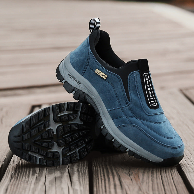 (🔥Best Selling) Men's Comfortable Waterproof Orthopedic Walking Shoes Plus Velvet Shoes