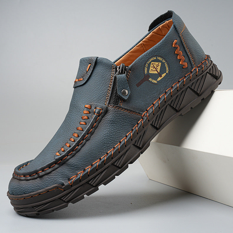 ⏰Last Day! 50% OFF 🔥GARB Premium Leather Loafers - Arch Support, Shock Absorption, Easy Side Zip