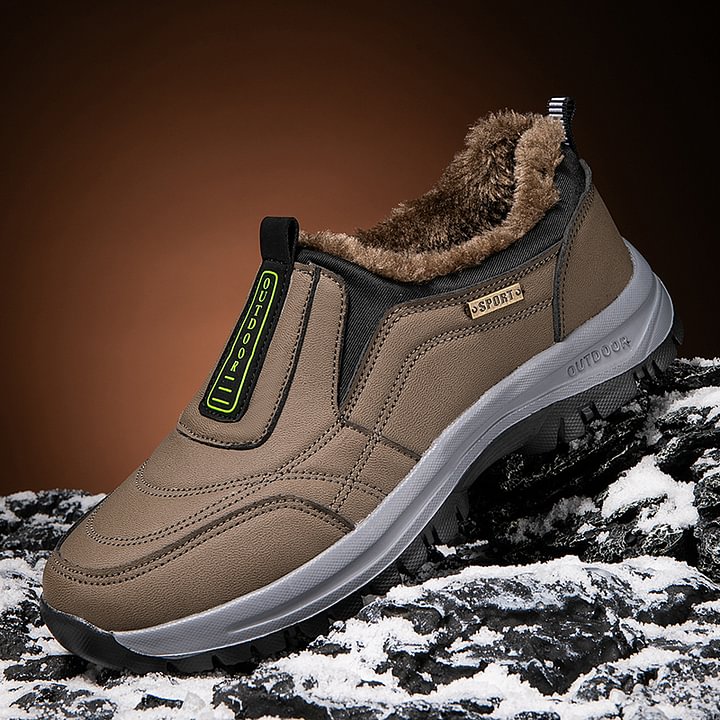 (🔥Best Selling) Men's Comfortable Waterproof Orthopedic Walking Shoes Plus Velvet Shoes