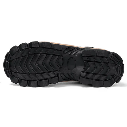 (⏰Limited Time Sale 70% OFF) Men's Wear Resistant Waterproof Non-slip Anti-skid Anti-puncture Hiking Shoes Orthopedic Wide Toe Arch Support Walking Shoes