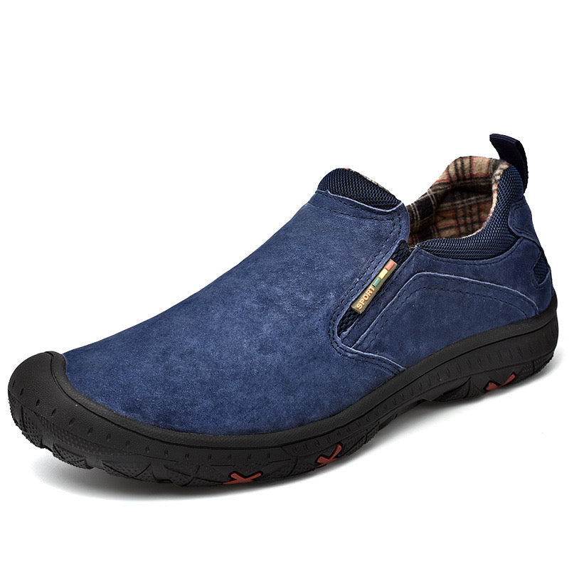 ⏰Promotion - 50% OFF🔥GARB® Men’s Handcrafted Leather Outdoor Loafers – Arch Support, Wide Toe & Impact Protection