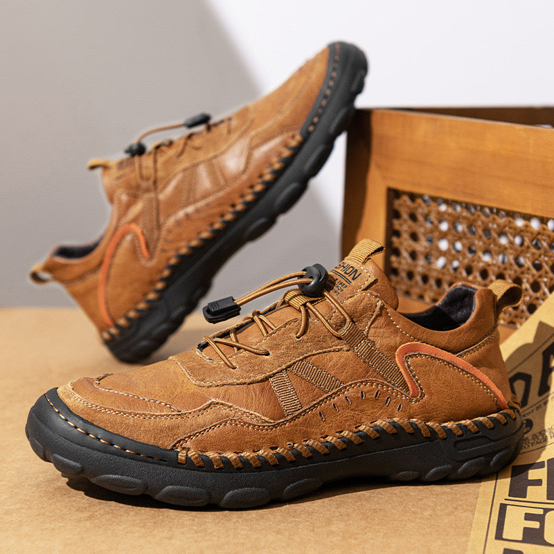 ⏰Last Day! 50% OFF 🔥 GARB® StrideCrafts Men's Leather Loafers - Arch Support & Wide Fit Slip-Ons