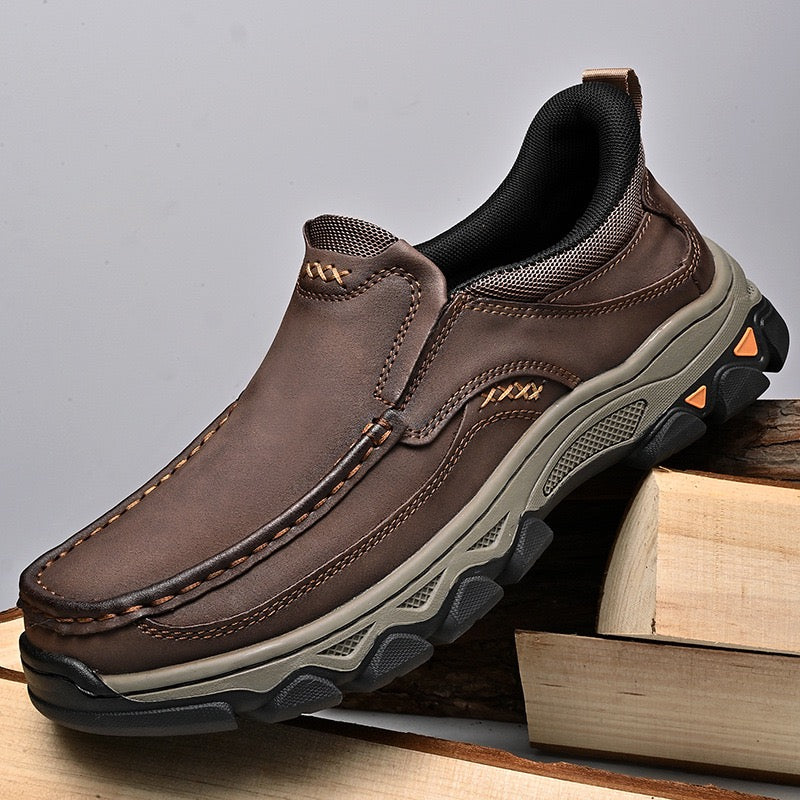 ⏰Last Day! 45% OFF 🔥GARB® Orthopedic Cowhide Loafers for Men – Wide Toe, Arch Support, No Bending Needed