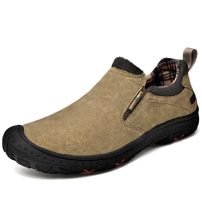 ⏰Promotion - 50% OFF🔥GARB® Men’s Handcrafted Leather Outdoor Loafers – Arch Support, Wide Toe & Impact Protection
