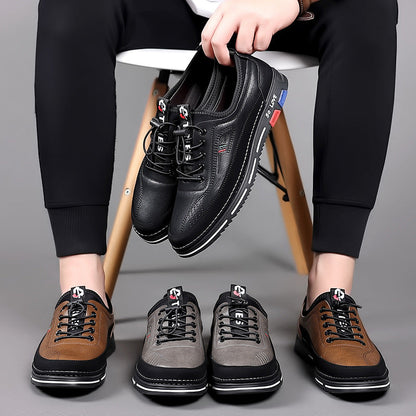 ⏰Promotion - 🔥 TODAY 50% OFF! CushyGait® Men's Cowhide Leather Casual Comfort Loafers