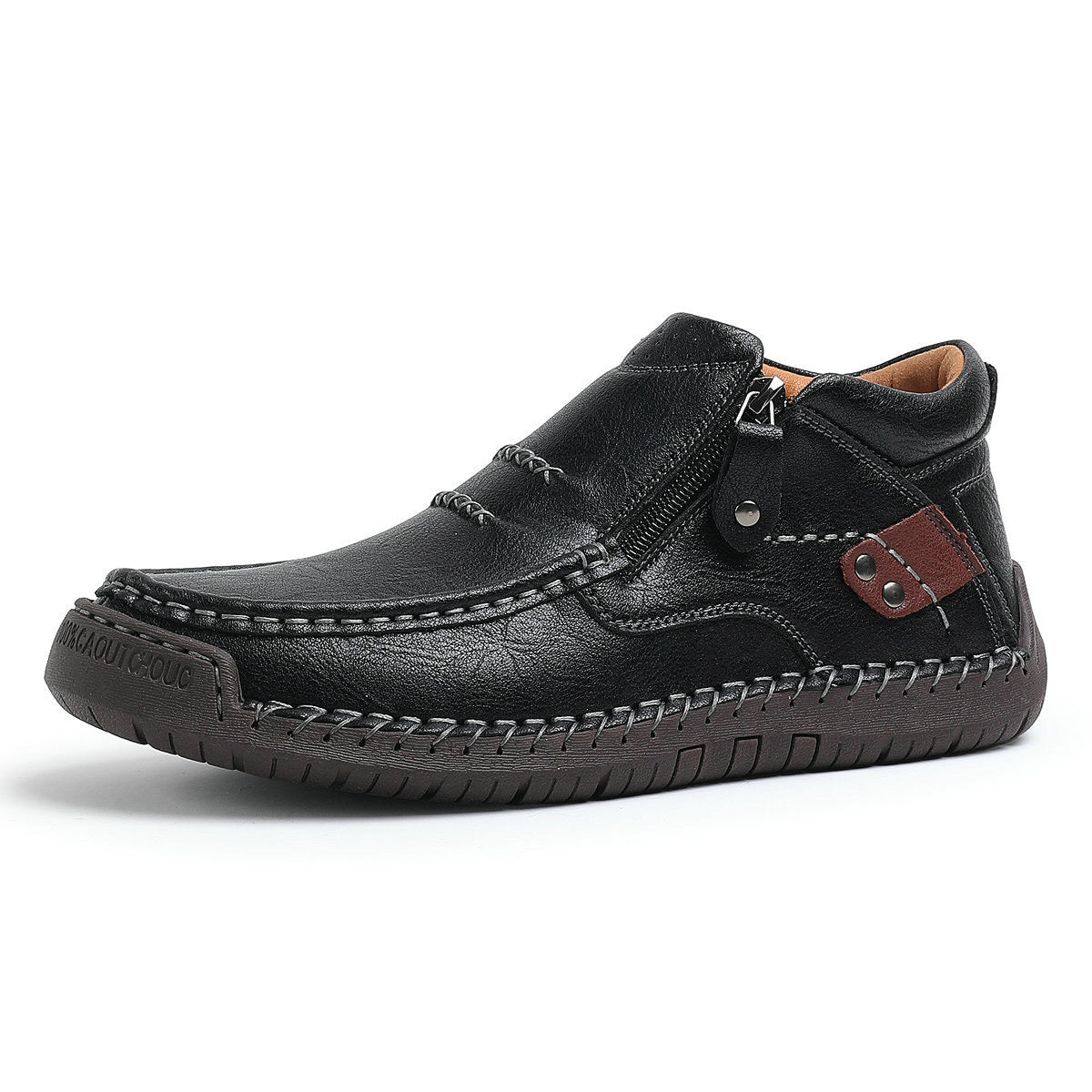 ⏰Last Day! 50% OFF 🔥Men's Handcrafted Genuine Leather Boots with Arch Support & Wide Toe Box