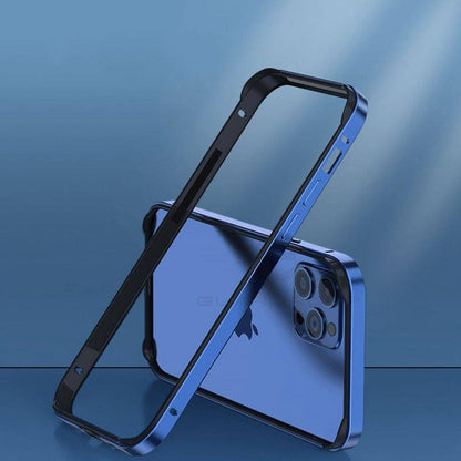 Cool Nude Sense Anti-fall iPhone Case - Silicone With Metal Frame