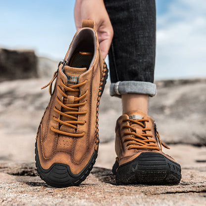 ⏰ Clearance Sale – 70% OFF 🔥 Men's Vintage Outdoor Work Boots – Handcrafted, Waterproof & Slip-Resistant