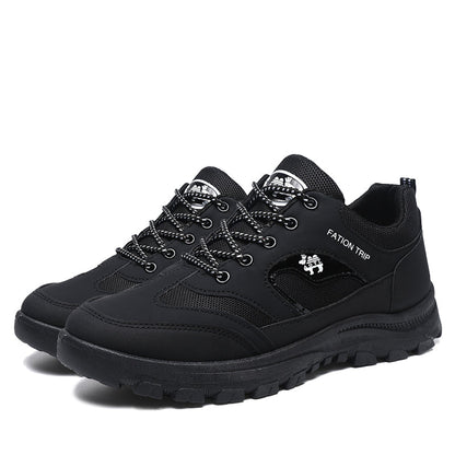 Men's Thickened Sole Elastic Collar Orthopedic Insole Comfortable Outdoor Shoes Casual Shoes