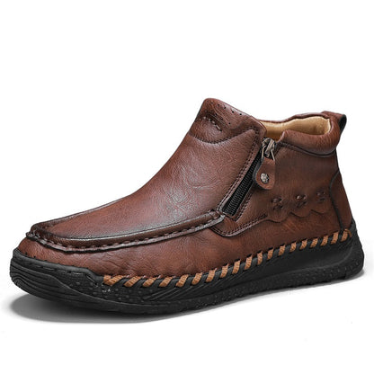 ⏰Limited Time Sale 70% OFF – Men’s Retro Leather Zip Boots