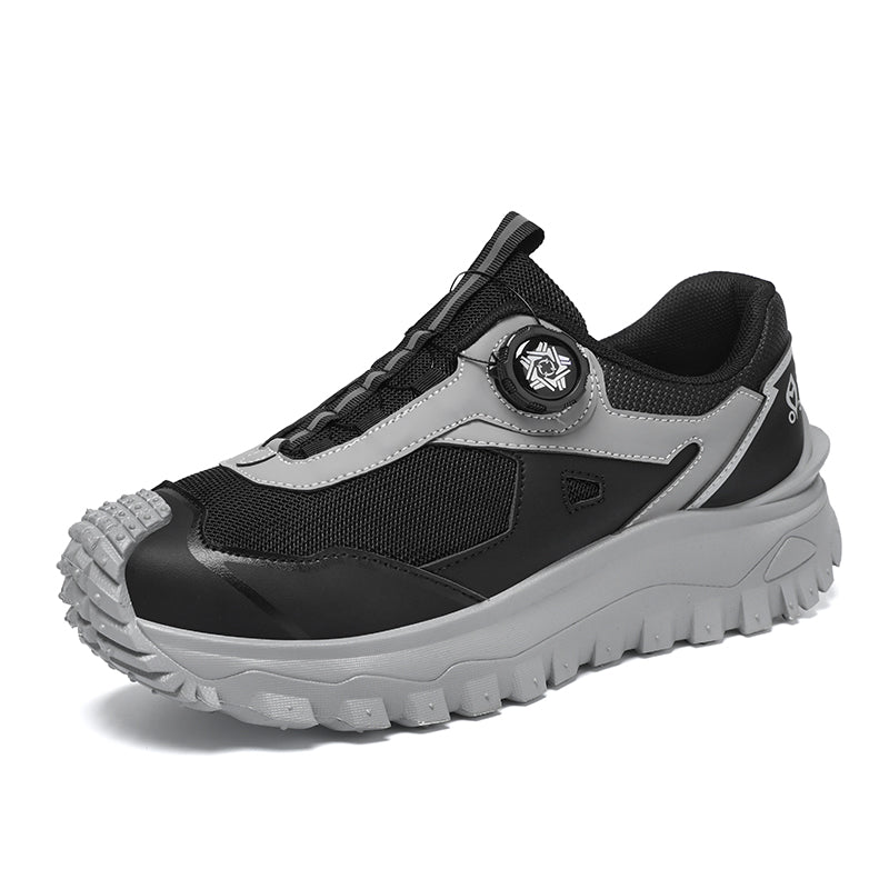 HOT SALE!Men's Work Hiking Shoes, Waterproof Safety Outdoor Boots with Wide Toe, Arch Support, Shock-Absorbing Sole, Puncture & Smash Resistant