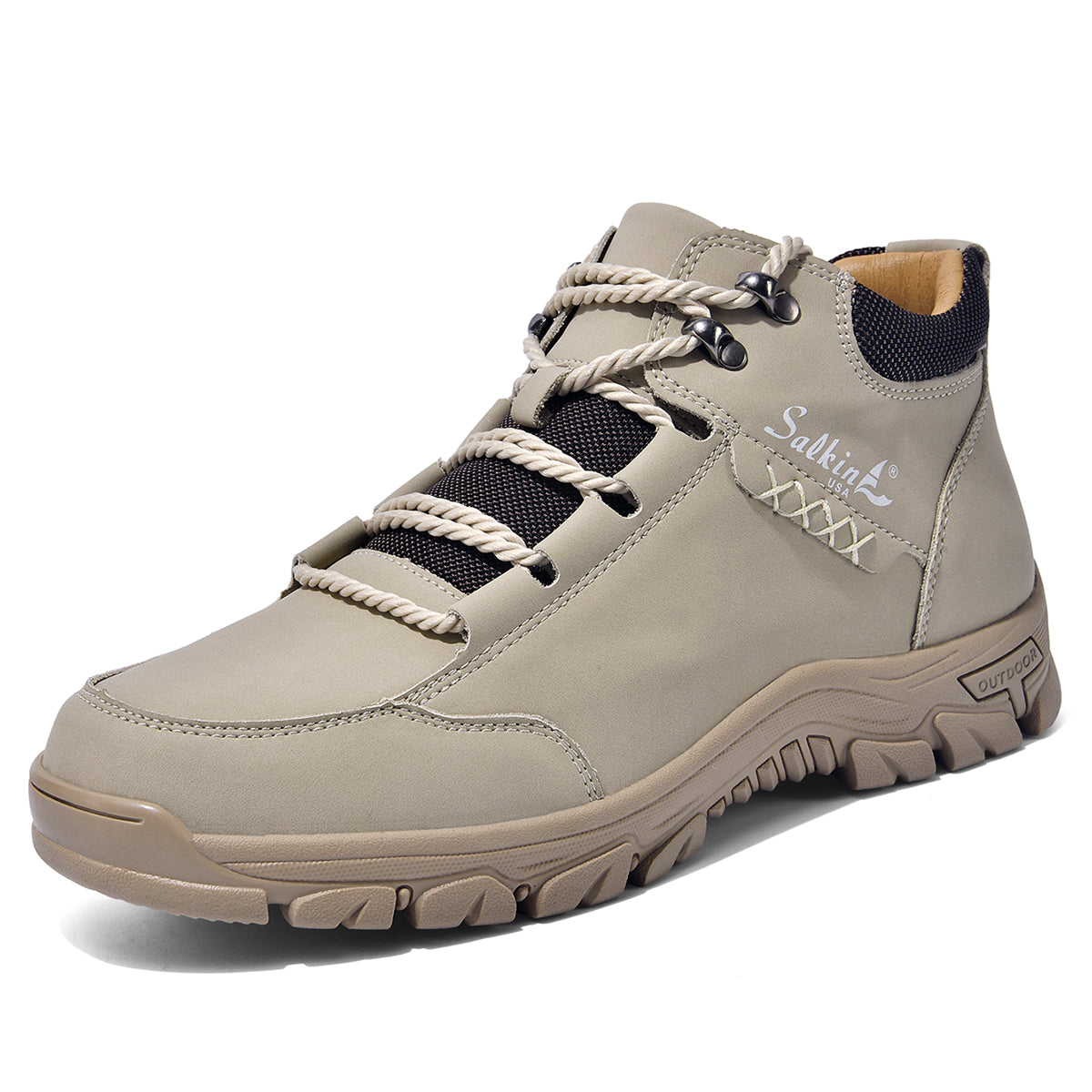 ⏰Limited-Time 70% OFF –Men’s Work Hiking Boots – Waterproof, Non-Slip, Puncture and Smash Resistant, Wide Toe, Arch Support – Ideal for Daily Wear and Outdoor Adventures