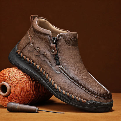 ⏰Limited Time Sale 70% OFF – Men’s Retro Leather Zip Boots