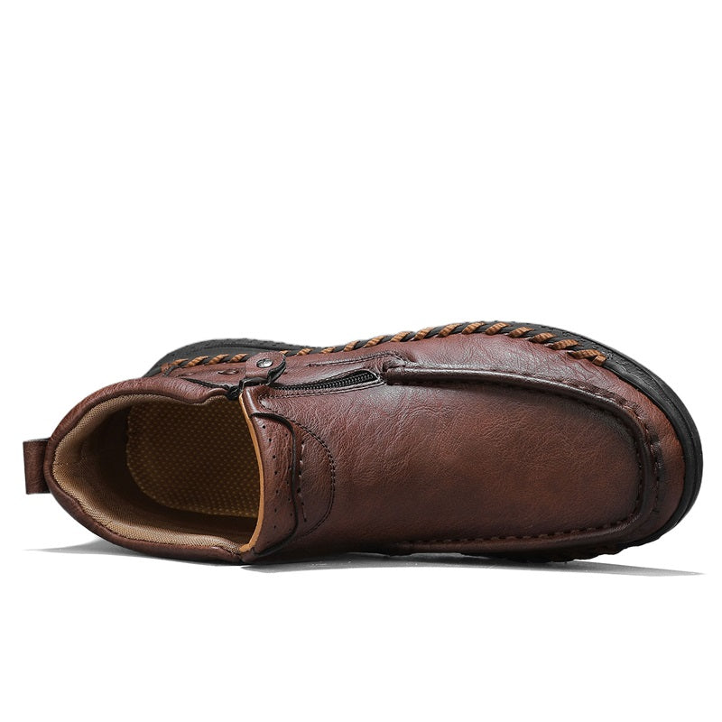 ⏰Limited Time Sale 70% OFF – Men’s Retro Leather Zip Boots
