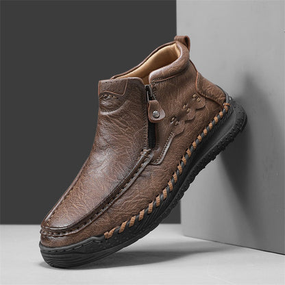⏰Limited Time Sale 70% OFF – Men’s Retro Leather Zip Boots