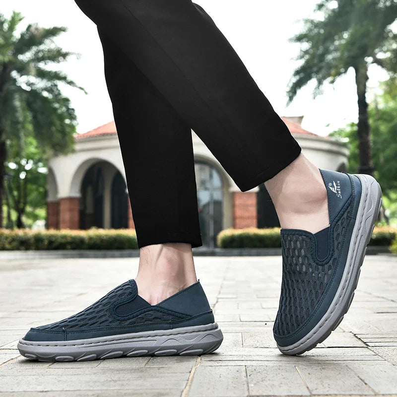 (⏰LAST DAY - 70% OFF🛒)Men’s Orthopedic Walking Shoes – Memory Foam, Arch Support, Comfortable & Lightweight Sneakers