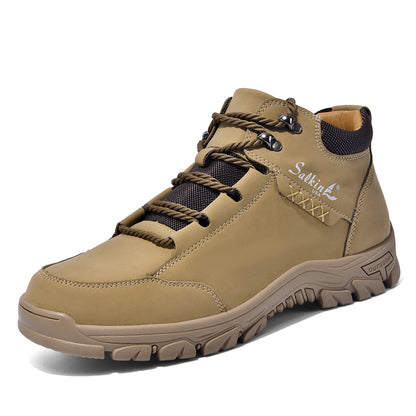 ⏰Limited-Time 70% OFF –Men’s Work Hiking Boots – Waterproof, Non-Slip, Puncture and Smash Resistant, Wide Toe, Arch Support – Ideal for Daily Wear and Outdoor Adventures